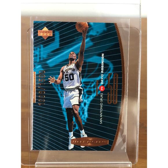 1998 Upper Deck Intensity Bronze #i30 David Robinson /1500 PSA 9 Spurs Pop 2 - Picture 4 of 5